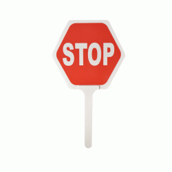 Πινακίδα stop με χειρολαβή  σχολικού τροχονόμου