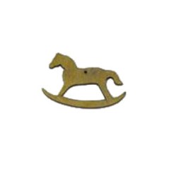Ξύλινο αλογάκι 7x5.5cm καφέ