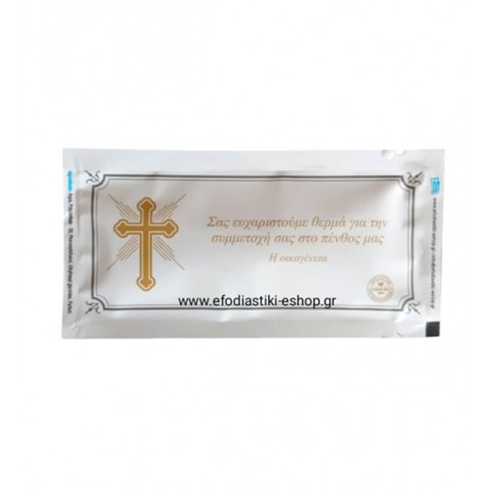 Αρωματικό μαντηλάκι μνημοσύνου 12x6 cm
