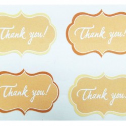 Αυτοκόλλητα &quot;Τhank you&quot; 25 τμχ