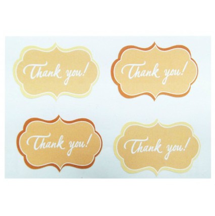 Αυτοκόλλητα &quot;Τhank you&quot; 25 τμχ