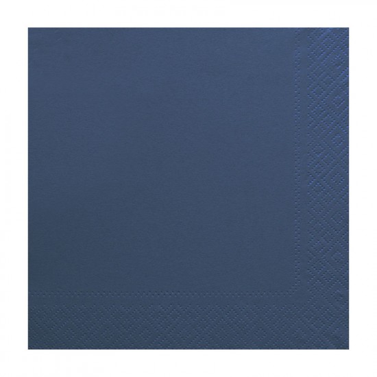 Χαρτοπετσέτα δίφυλλη χρώμα μπλε 33x33 cm - 100 τεμάχιων