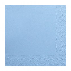 Χαρτοπετσέτα δίφυλλη χρώμα γαλάζιο 33x33 cm - 100 τεμάχιων