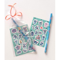 Δωράκι κέρασμα πάρτυ stitch καρτέλα αυτοκόλλητα και μολύβι