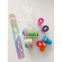 Δωράκι κέρασμα βραχιόλι έλασμα και σφραγίδα μονόκερος (μεικτά σχέδια)