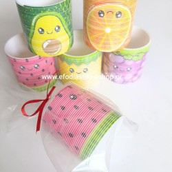 Δωράκι για πάρτυ κέρασμα ελατήριο φρούτα 7x6.5cm (μεικτά σχέδια)