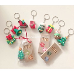 Δωράκι Χριστουγέννων μίνι ξυλομπογιές +μπρελοκ  (μεικτά σχέδια) Δωράκι Χριστουγέννων μίνι ξυλομπογιές +μπρελοκ  (μεικτά σχέδια)