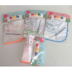 Δωράκι πάρτυ κέρασμα παιδική ποδιά ζωγραφικής με νερομπογιές (μεικτά σχέδια)