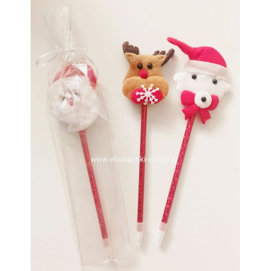 Δωράκι Χριστουγέννων στυλό φιγούρες  (διάφορα σχέδια)