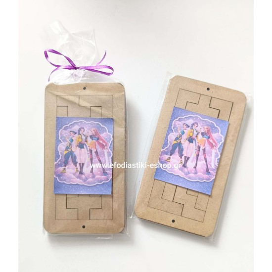 Δωράκι ξύλινο παιχνίδι tetris 8.5x16cm-αυτοκολλητο k-pop demon hunters