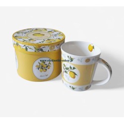  Δώρου κούπα σε κουτάκι σχέδιο λεμόνια