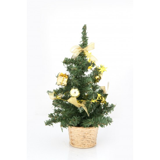 Δέντρο χριστουγεννιάτικο σε χρυσό χρώμα 26 cm