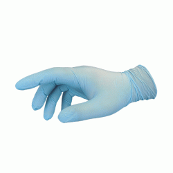 Γάντια νιτριλίου μπλε ενισχυμένα 100 τεμαχίων 