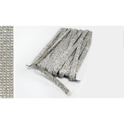 Γιρλάντα  στρας με αυτοκόλλητο 2cm - 1 μέτρο