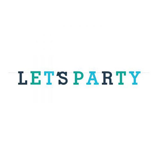 Γιρλάντα τσόχινη "let's party"  1.67m