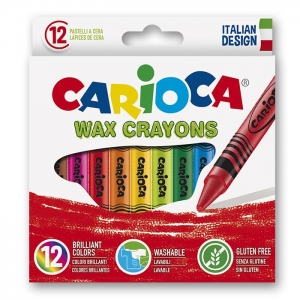 Κηρομπογιές carioca 12 χρωμάτων Κηρομπογιές carioca 12 χρωμάτων