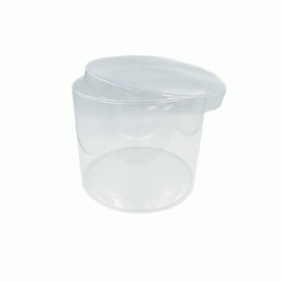 Κουτί διάφανο πλαστικό pvc 15x12.5cm με καπάκι 