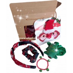 Χριστουγεννιάτικο κουτί δώρου με αξεσουάρ για κορίτσι