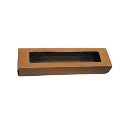 Κουτί λαμπάδας kraft με παράθυρο 8x5x40cm Κουτί λαμπάδας kraft με παράθυρο 8x5x40cm