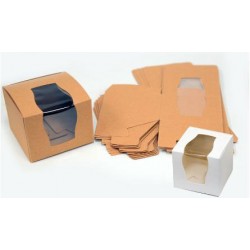 Κουτί χάρτινο μικ΄ρο με παράθυρο ζελατίνα 6.5cm