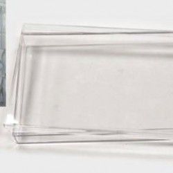 Κουτί plexiglass μακρόστενο με καπάκι 18x11x2.5cm