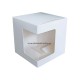 Κουτί χάρτινο λευκό για κούπα 11oz με παράθυρο 