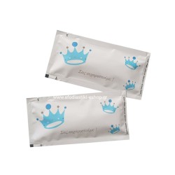 Aρωματικό μαντηλάκι χεριών  6x12cm κορώνα γαλάζια