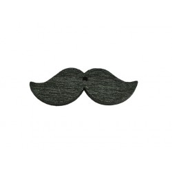 Ξύλινο μουστάκι μαύρο 8x2.5cm
