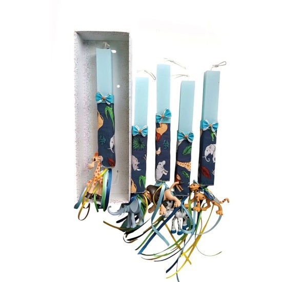 Πασχαλινή λαμπάδα ζωάκια ζούγκλας παιχνίδι