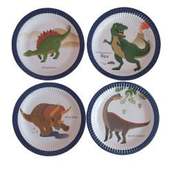 Πιάτο party 23εκ. δεινόσαυροι 8τμχ