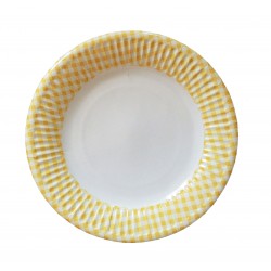 Πιάτο Party 20 cm- Σχέδιο κίτρινο