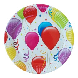 Πιάτο Party 23 cm - Σχέδιο Μπαλόνια