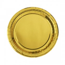 Πιάτο party 18cm χρυσό 10TMX