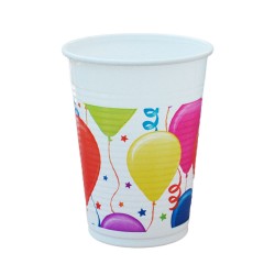 Ποτήρι Party Πλαστικό 200ml - Σχέδιο Μπαλόνια