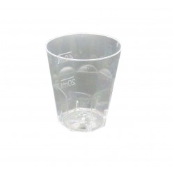 Πλαστικό διάφανο ποτήρι κονιάκ (PS) 50ml - 50τμχ