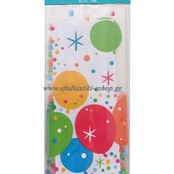Σακούλες ζελατίνας 13x28cm σχέδιο μπαλόνια- 20τμχ