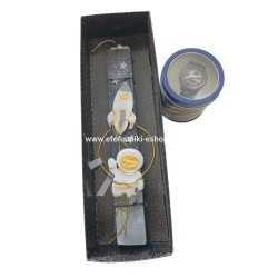 Σετ δώρου λαμπάδα αστροναύτης + ρολόι χειρός διαστημόπλοιο 