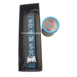 Σετ δώρου λαμπάδα gamer + ρολόι χειρός gamer 