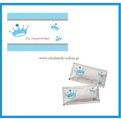 Πακέτο σουπλά-αρωματικά μαντηλάκια κορώνα γαλάζια 100τμχ