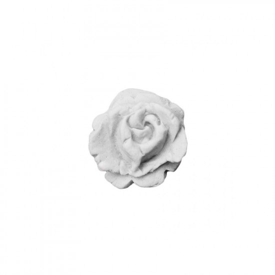 Τριανταφυλλάκι μικρό διακοσμητικό  λευκό χρώμα 2.5x2.5 cm-10τμχ
