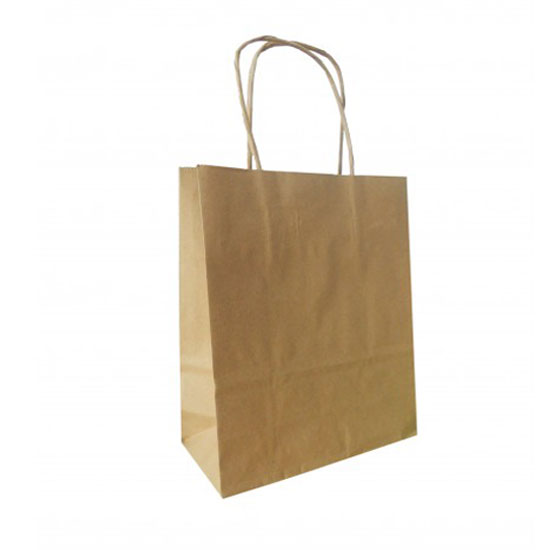 Τσάντα - σακούλα χάρτινη kraft - κραφτ 32x12x41 εκ.- στριφτή λαβή