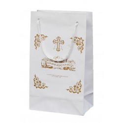 Τσάντα χάρτινη μνημοσύνου με κορδόνι 15.5x8.5x26 cm