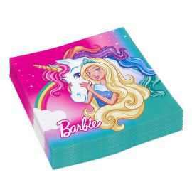 Χαρτοπετσέτα party 33x33cm barbie 20τμχ Χαρτοπετσέτα party 33x33cm barbie 20τμχ
