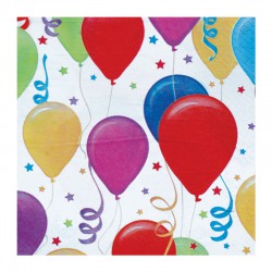 Χαρτοπετσέτα Party 33x33 cm - Σχέδιο Μπαλόνια
