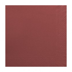 Χαρτοπετσέτα δίφυλλη χρώμα μπορντό 33x33 cm - 100 τεμάχιων