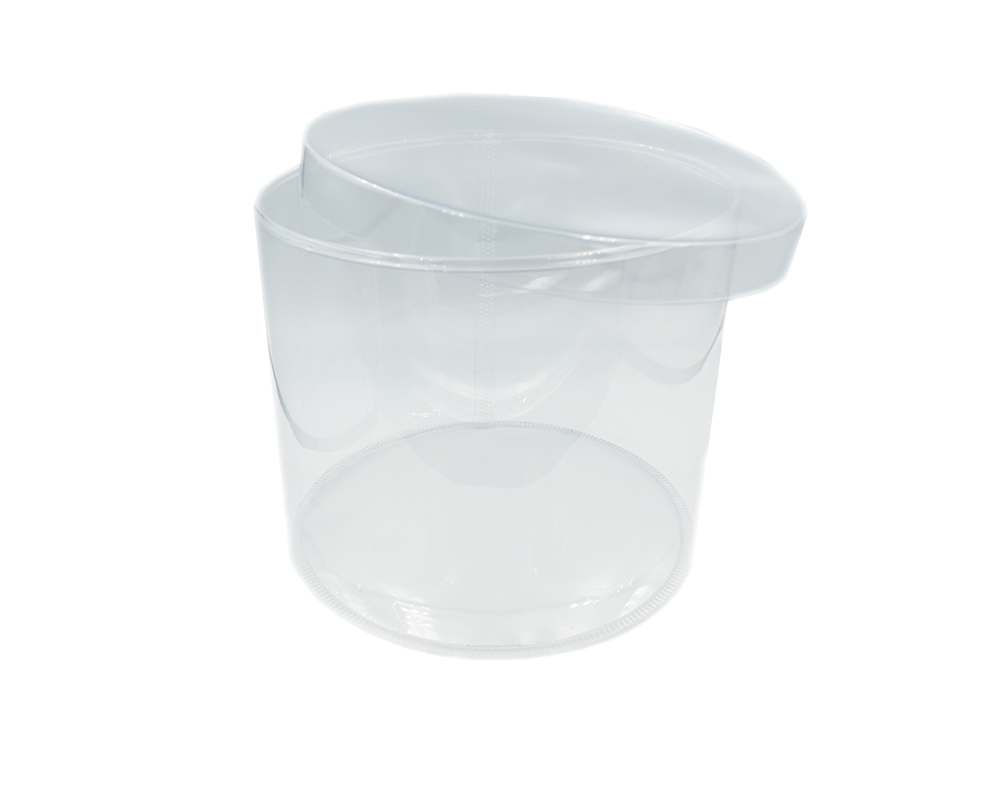 Κουτί διάφανο πλαστικό pvc 15x12.5cm με καπάκι 