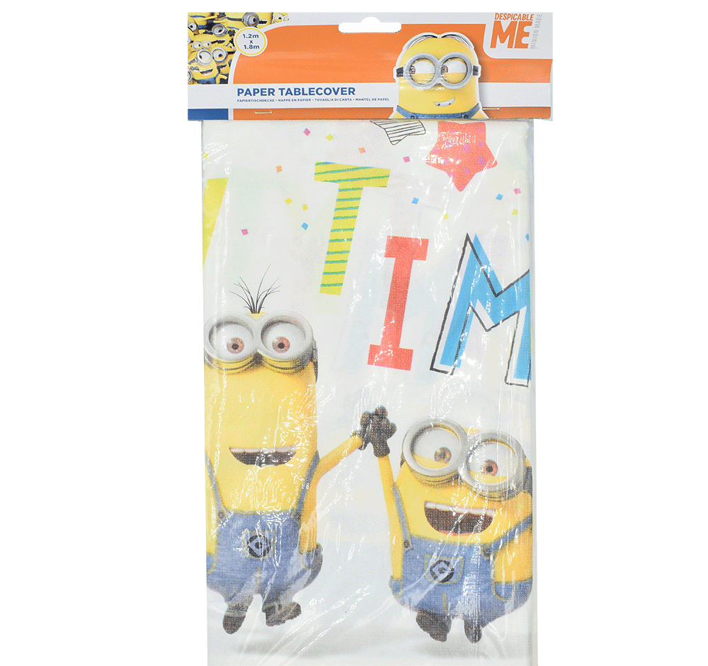 Τραπεζομάντηλο χάρτινο Minions 1.80x1.20m